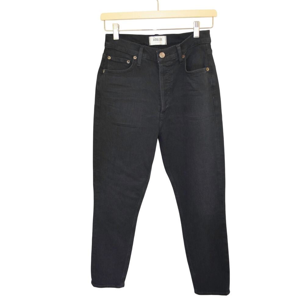 Agolde Nico High Rise Slim in Black - Picture 2 of 6